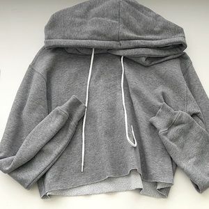 Gray cropped wild fable hoodie size XS